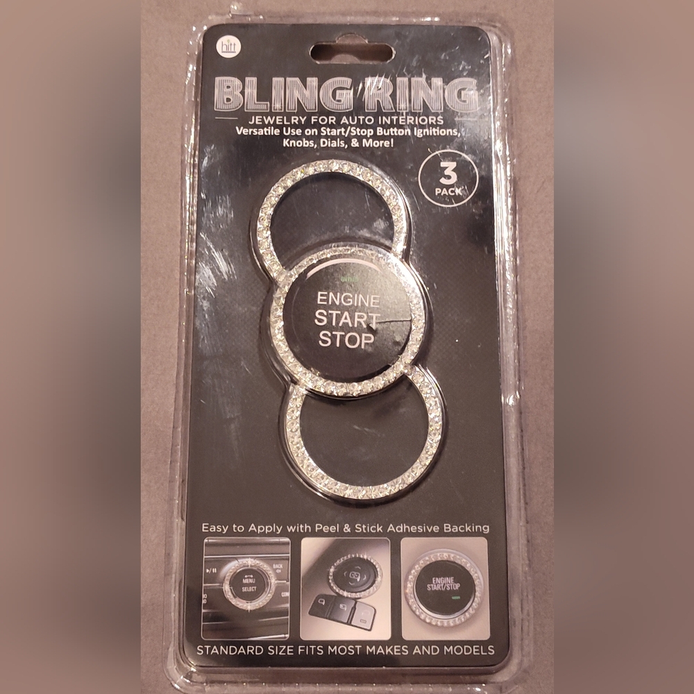 NWT! Bling Ring (Engine Start Stop) For Cars